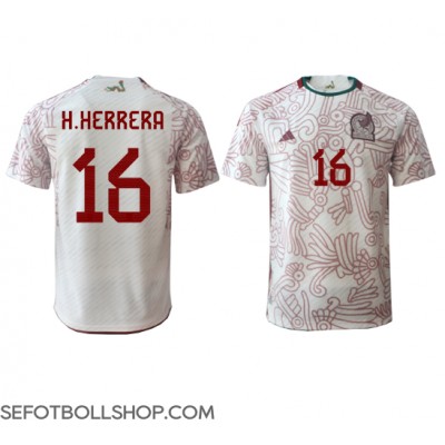 Billiga Mexiko Hector Herrera #16 Borta fotbollskläder VM 2022 Kortärmad